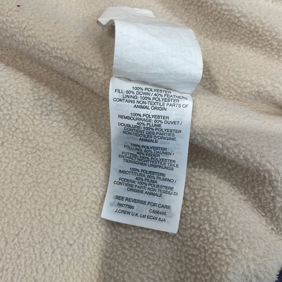 J CREW Girls Fleece Lined Down Filled Puffer Vest - Picture 4 of 7